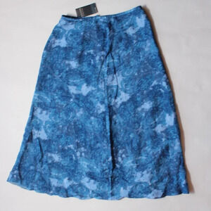 Dana Buchanan Blue Linen Blend Long NWT